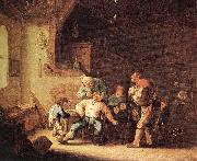 OSTADE, Adriaen Jansz. van Barber Extracting of Tooth sg oil on canvas